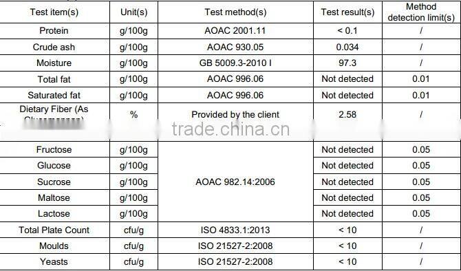 dried instant noodle konjac powder include samin and wide