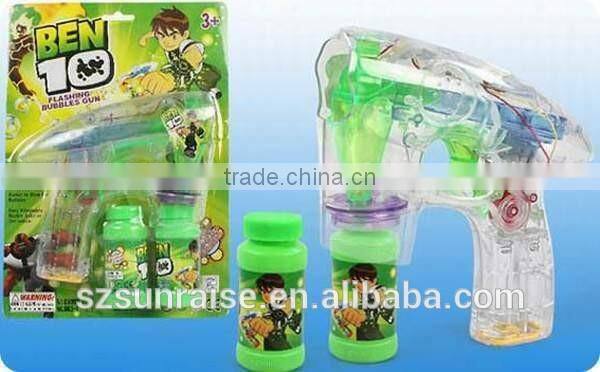 wholesale summer outdoor toys ben 10 flashing bubble gun with competitive price