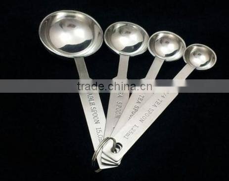 4pcs set popular stainless steel measuring spoon