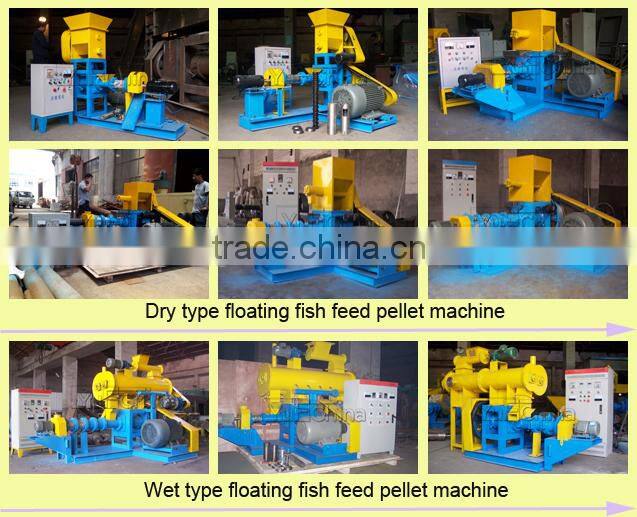 Screw type floating fish food machine