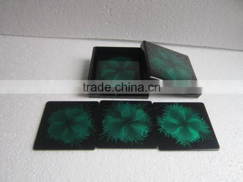 Lacquer box with 6 coasters for home or restaurant nice product from Vietnam