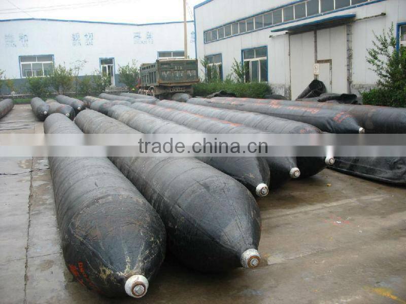 Marine rubber airbag for ship launching and loading