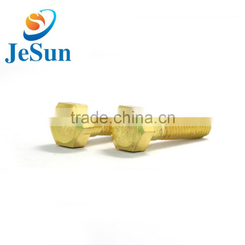High quality brass parts brass screws with thread