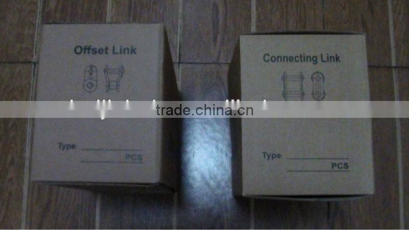 roller chain parts connecting link with half close spring clip