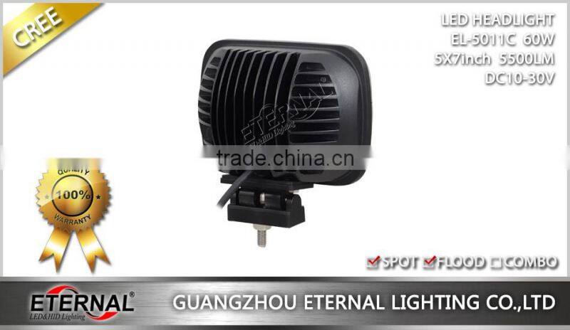 5x7 LED sealed headlight 60W with out mounting brackets H6014 H6052 H6054 headlamp replacement