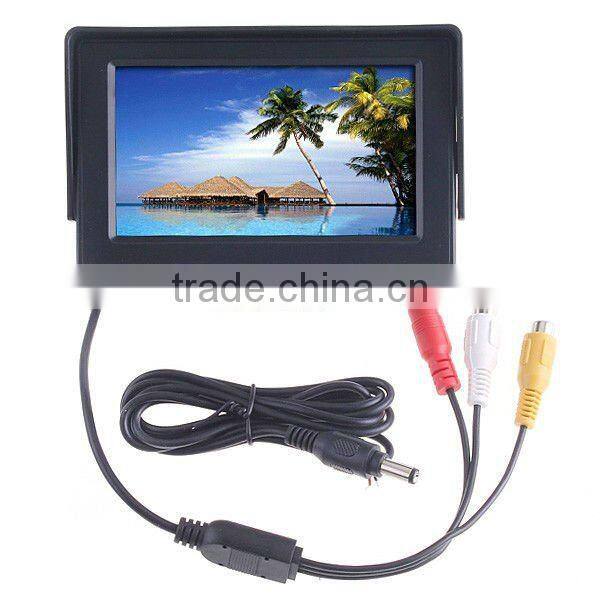 4.3" TFT LCD Car Reverse RearView Color Monitor DVD VCR