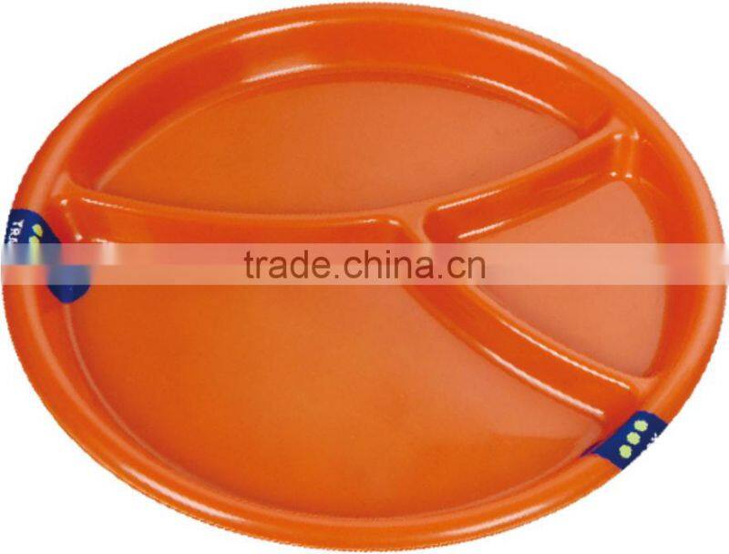 2pk plastic 3 section plate