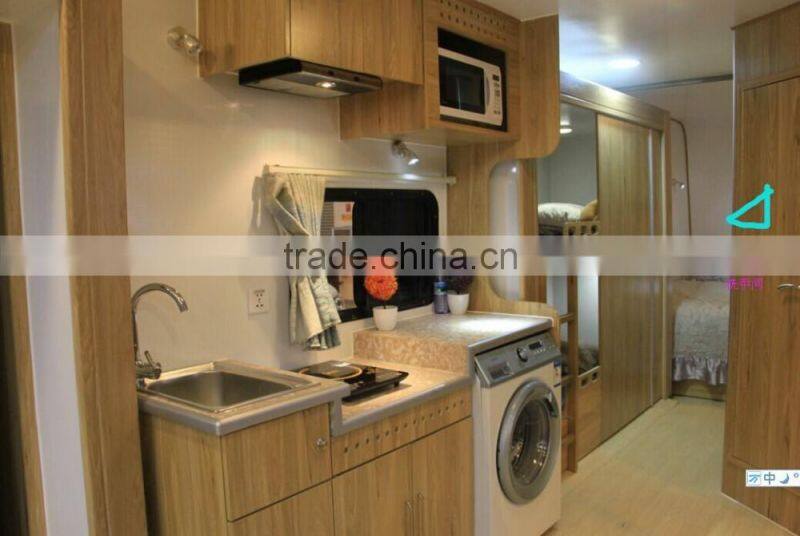 Trailer Camper Van 2-Bedroom 1-Living room 1-Bathroom 1-Kitchen with Veranda