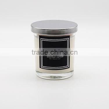 customized 100% natural soy wax candle in glass jar , scented candle,natural essence candle