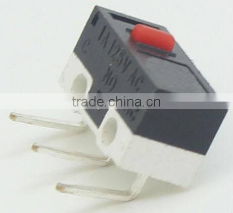 mouse micro momentary switch with no lever bent pcb terminals,KW10-Z0R