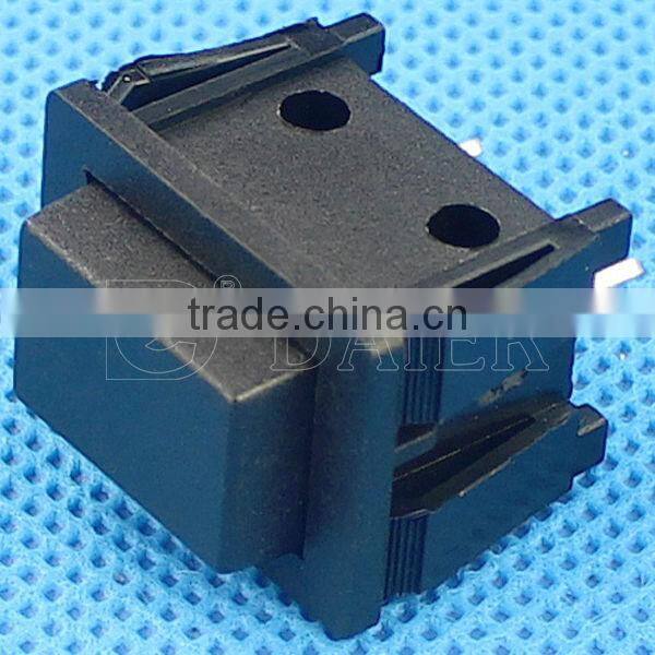 PBS-30B OFF-(ON) black rectangular button push switch