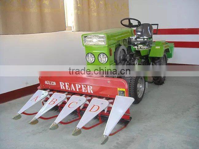 Mini tractor reaper for wheat