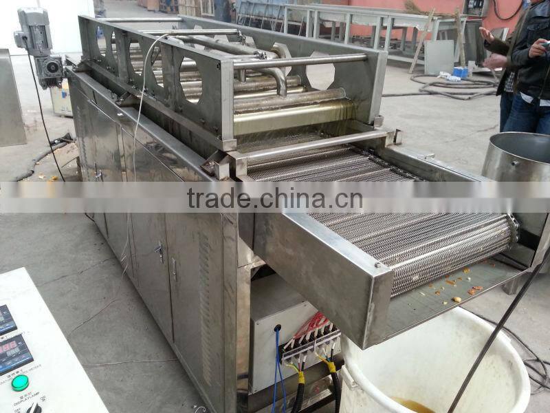 auto/ continous pellet/meat/seafood/nuts fryer -- Jinan DaYi Extrusion Machinery