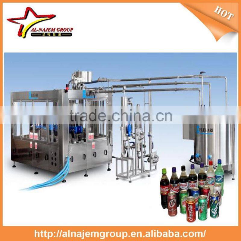 Bottle aerated beverage filling machine / sparkling drink filling machine