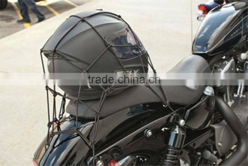 H50056 100pcs/lot 30x30CM Motorbike Motorcycle Cargo 6 Hooks Hold Down Net Bungee Helmet Web Mesh