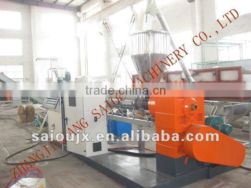 waste plastic flakes washing granulator line