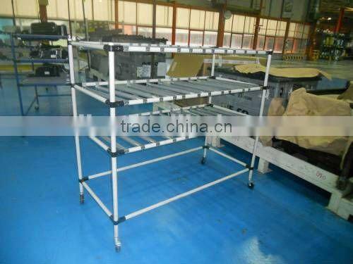 pe coated pipe for flow rack shelving