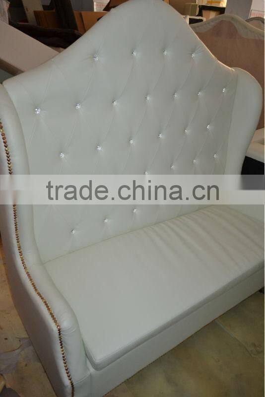 White leather wedding furniture wedding sofa