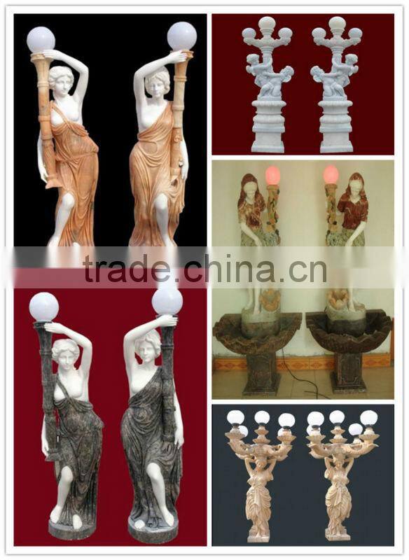 Western Marble Statue Lantern