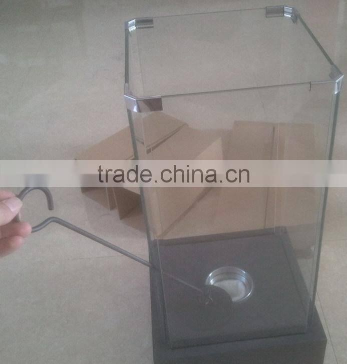 tornado bio ethanol fireplace with large tempered glass