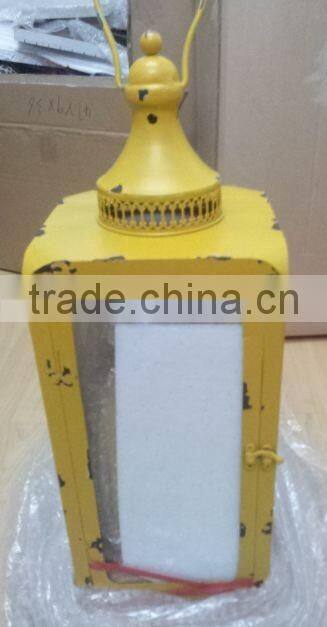 2016 new style decorative metal lantern lodge, metal candleholder