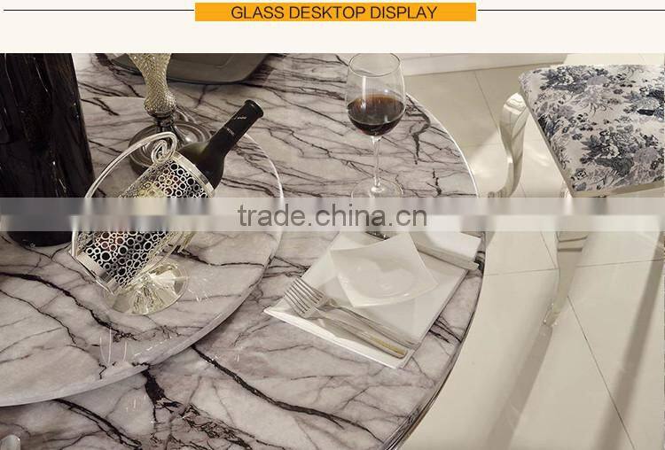 TH381 Home Furniture Oval Marble Top Dining Table Designs
