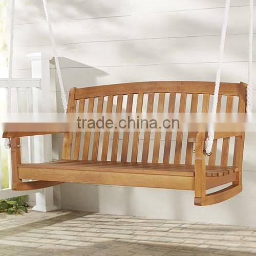 Nice hanging wooden porch swing for sale