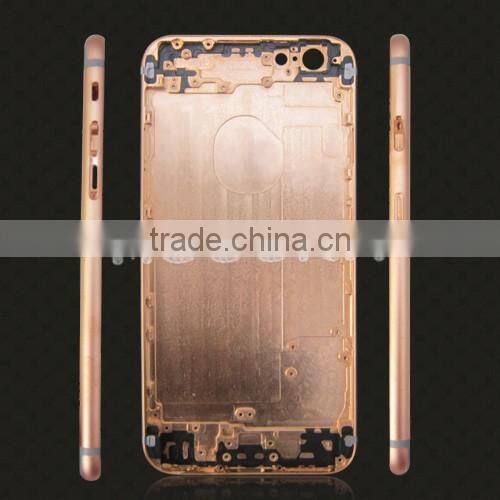 Original 24k gold for iphone 6/plus matt finish housing back cover for apple,24k for iphone 6 gold housing