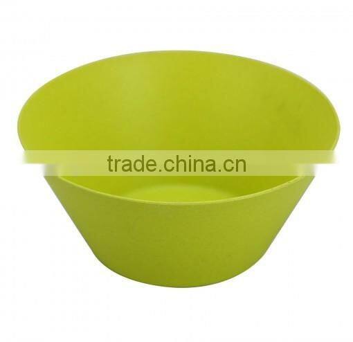 GREEN Eco friendly unbreakable reusable bamboo fiber take away bowl/salad bowl