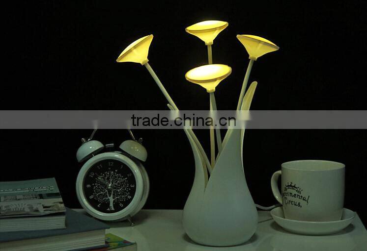 USB Flower Vase Shaped Led Motion Sensor Night Light