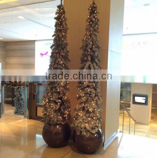 FO-186 Round fiberglass pots for decor