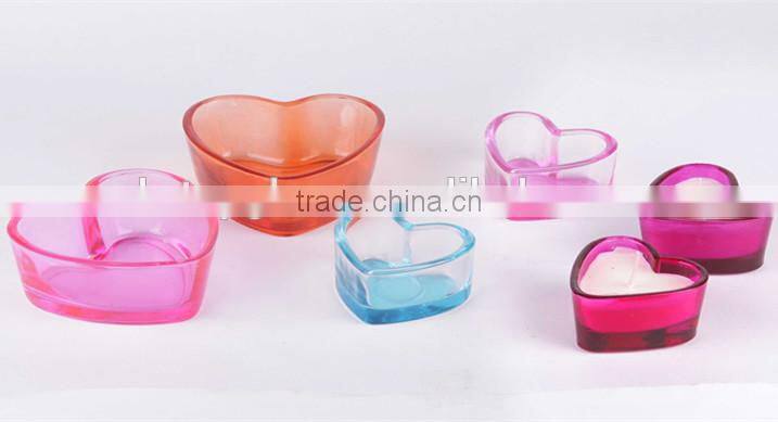 square glass candle plate with spary