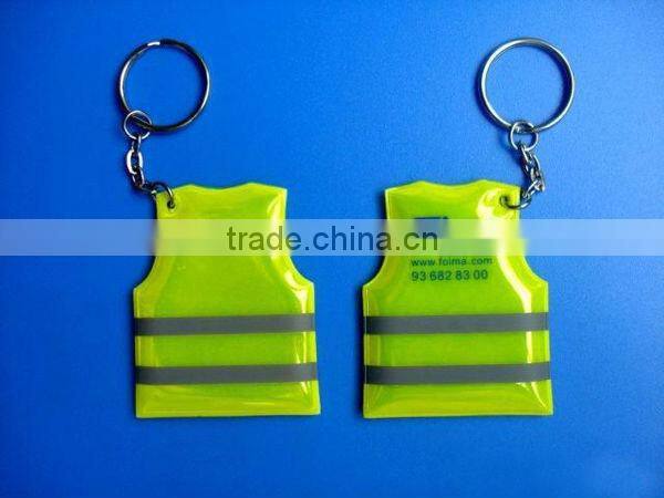 Custom Promotional PVC Reflective Keychain