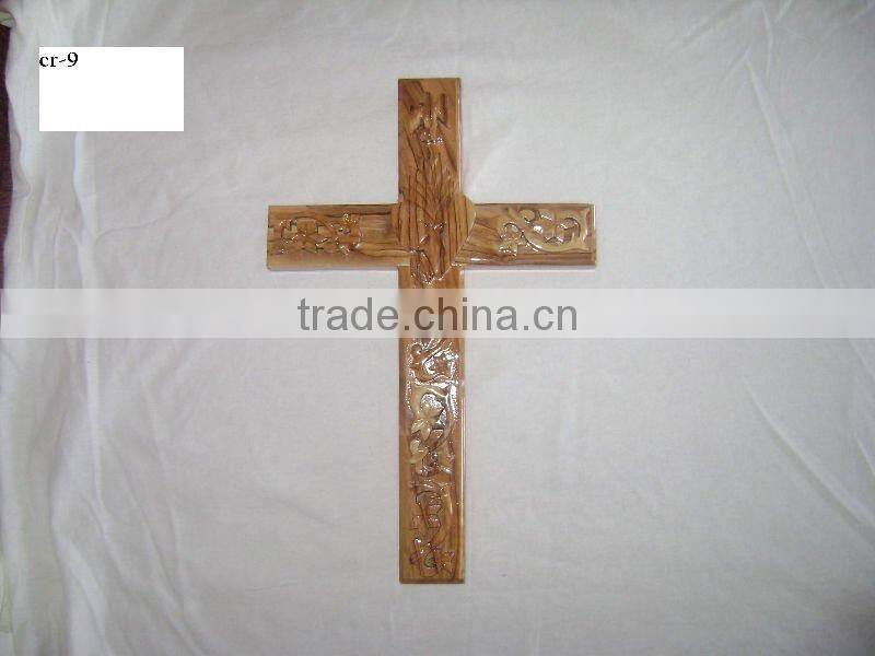 Shandong laser cut New Design Wood Cross Hanging Decor,home decoration