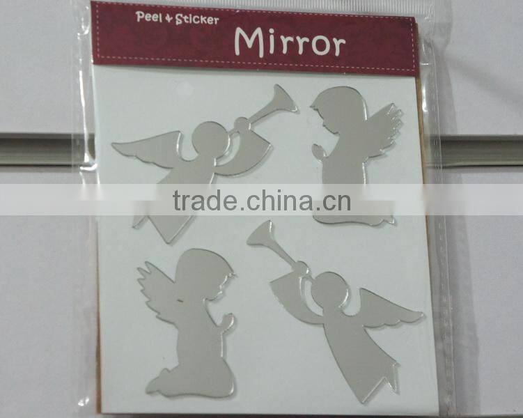 Angel Mirror Baby's Room Acrylic Wall Stickers