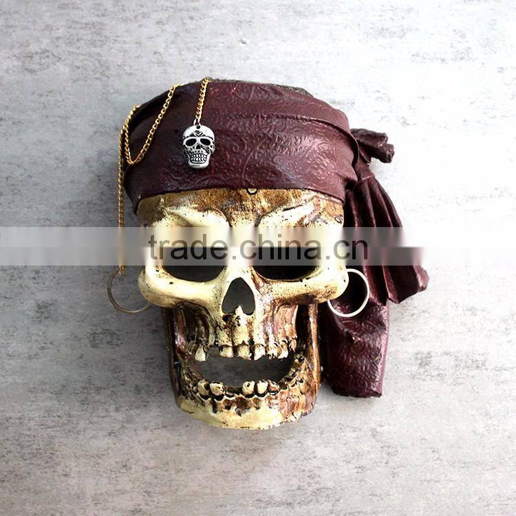 Custom Halloween Pirates of the Caribbean skull wall hanging