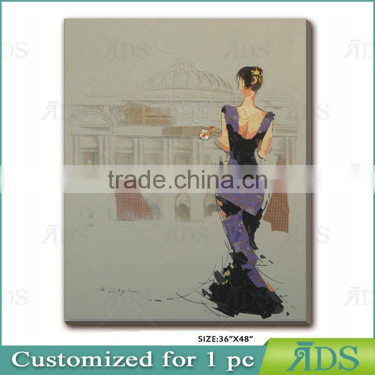 Modern Elegant Lady Art Painting