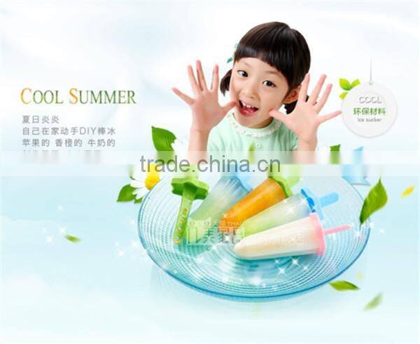 2092 New Plastic Home ice cream maker with 6 moulds