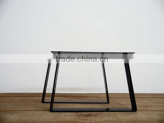 2017 hot new products thin steel black metal bench leg with wood table