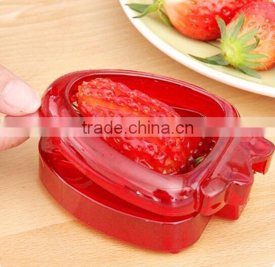 factory direct sell cheap plastic strawberry slicer strawberry cutter