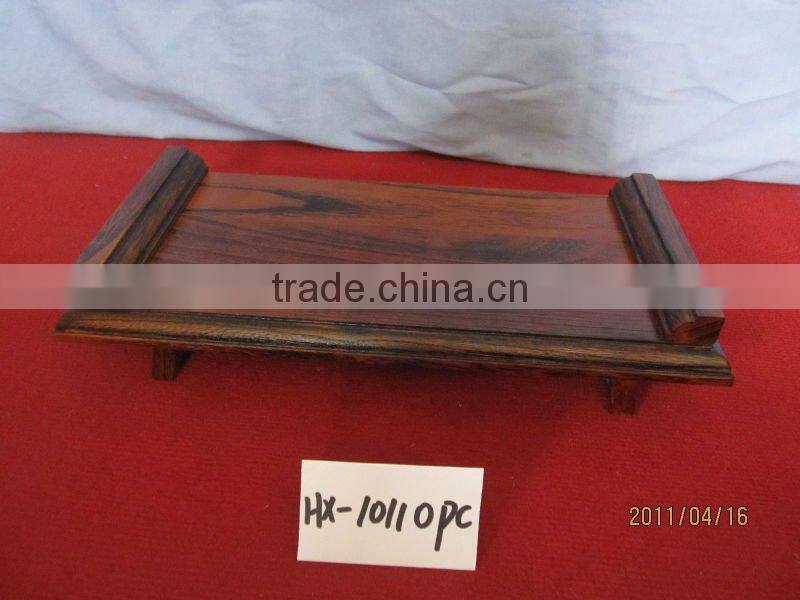 environmentally friendly black wooden food serving tray