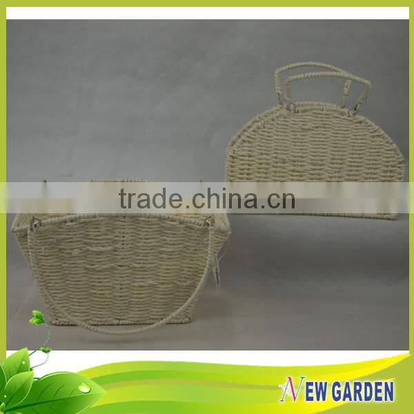 Factory Prices Brightly Round/Square/Retangle White Nylon Rope Basket