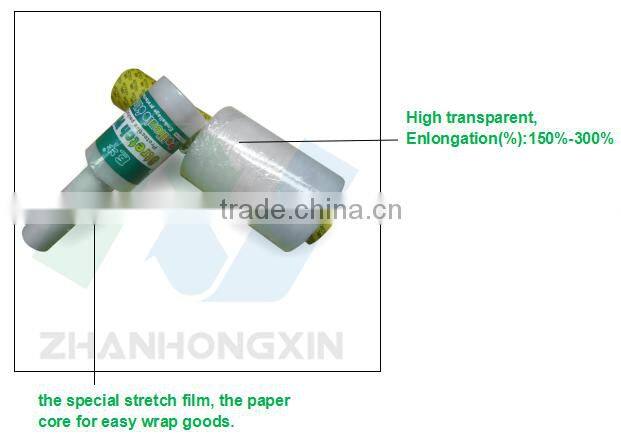 plastic film MINI LLDPE stretch film 23mic