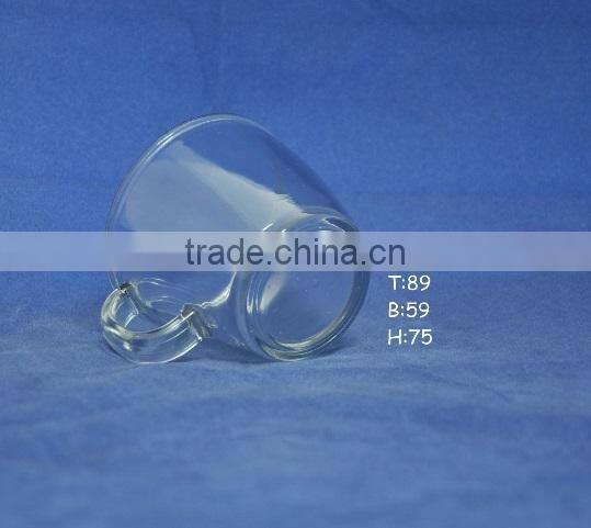 Hot deals heat resistant borosilicate glass coffee mug with handle