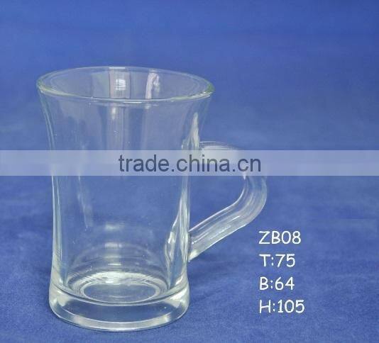 Hot deals heat resistant borosilicate glass coffee mug with handle