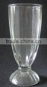 Unique Engraving Glass Ice Cream Cup