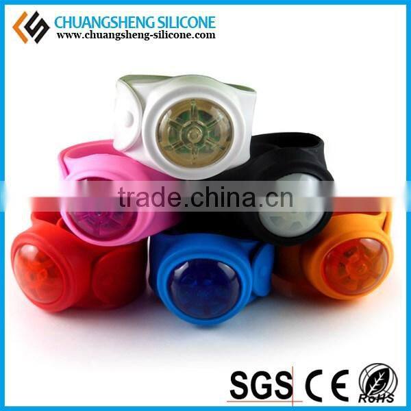 Light Up Slap Silicone Bracelet,High Quality Led Silicone Slap Bracelet,flashing silicone bracelet