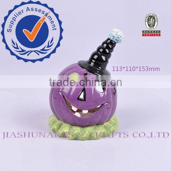 Pumpkin Halloween Ceramics Pricket
