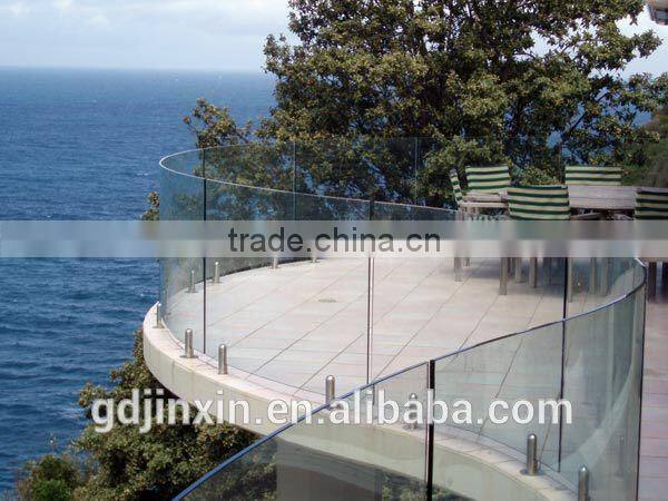 JINXIN balustrade spigot spigot made in Alibaba_Square stainless steel glass pool fence