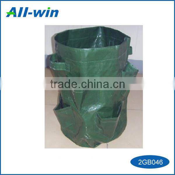 hot selling new garden use potable PE woven planting bag with pockets